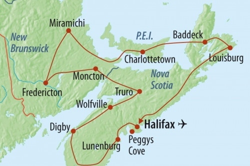 Route: Atlantik Kanada Rundreise
