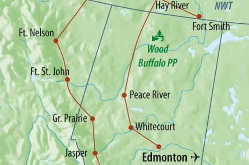 Route: Northwest Territories Entdeckerreise