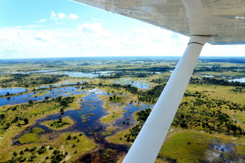 Botswana Helikopter Aussicht
