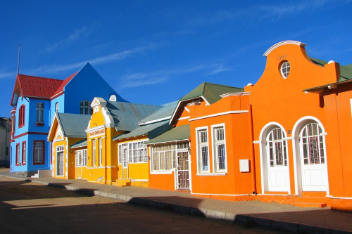 bunte Häuser in Lüderitz