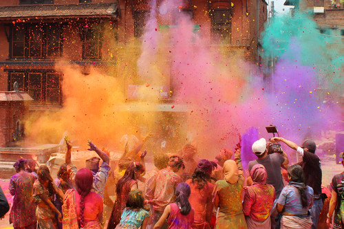Indien Reise: Farbfestival