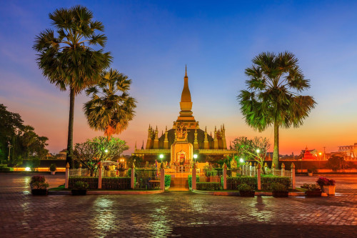 Tempel im Abendlicht