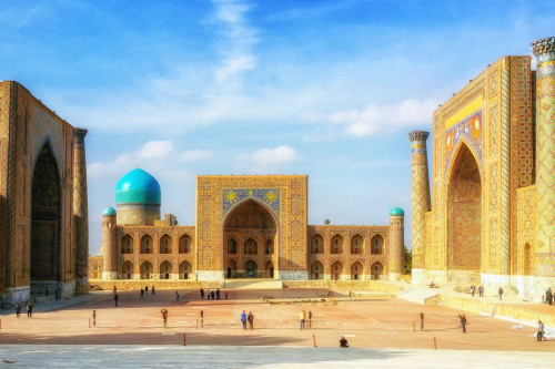 Usbekistan Reise - Samarkand Registan-Platz