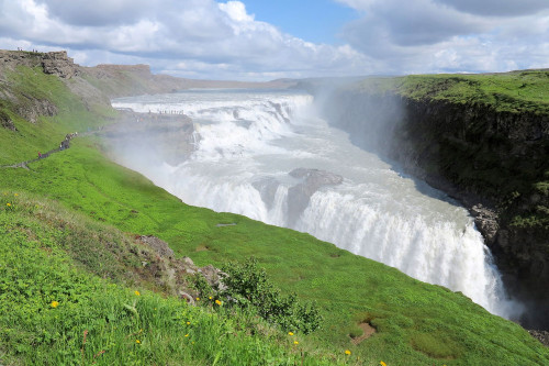 Island Reise - Gullfoss Wasserfall