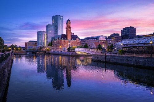 Malmo bei Sonneuntergang