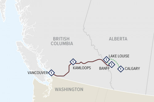 Rocky Mountaineer - Route By: Rocky Mountaineer 