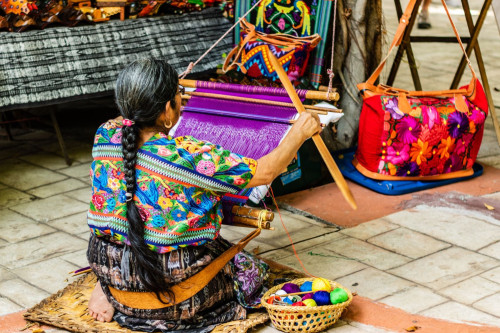Guatemala Reise: Weberin