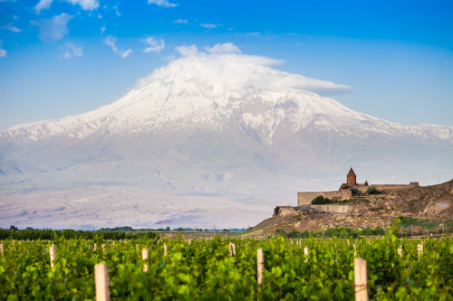 Armenien Georgien Reise - Ararat und Kloster Chor Virap