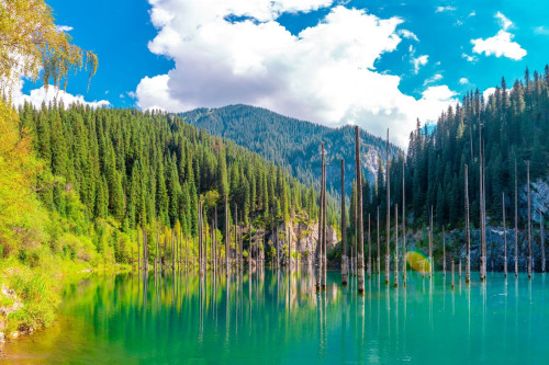 Kasachstan Reise - Kaindy-See