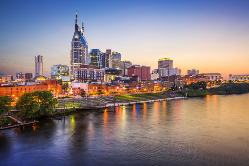Reise USA Südstaaten Nashville Skyline 