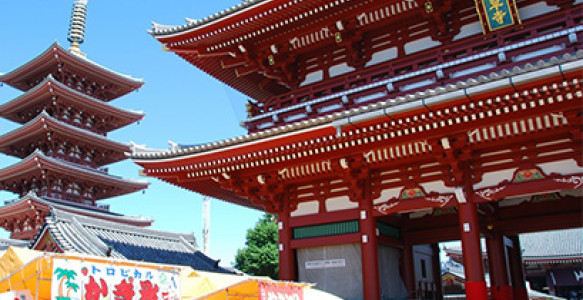 Japan Reise: Asakusa Schrein Reisebild - Japan Reise: Asakusa Schrein
