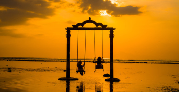 Indonesien Sanur Schaukel Reisebild - Indonesien Sanur Schaukel