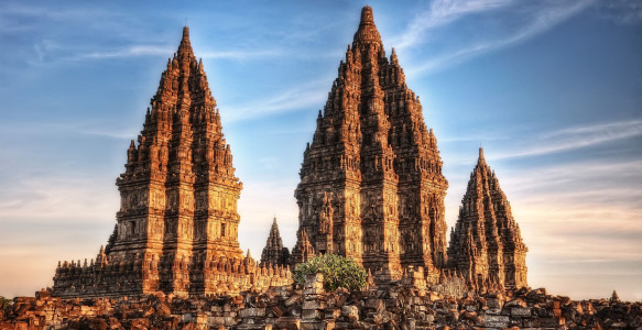 Reise Indonesien: Prambanan Tempel Reisebild - Reise Indonesien: Prambanan Tempel