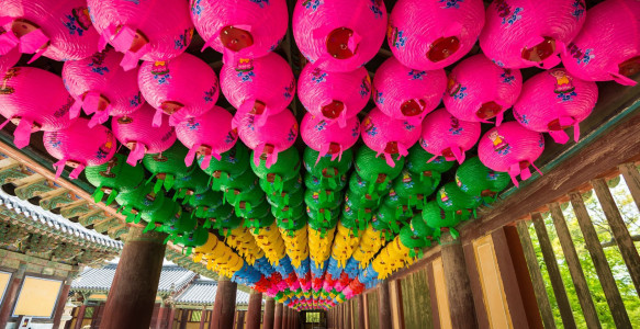 Reisebild - Laternen im Bulguksa Tempel