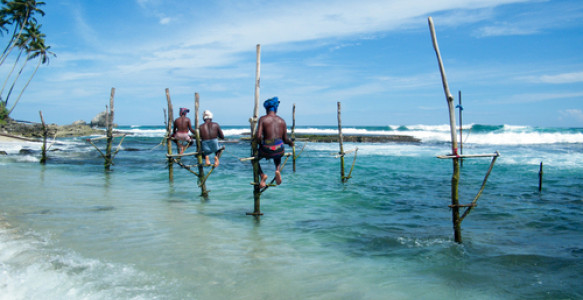 Reisebild - Sri Lanka: Traditionelles Fischen