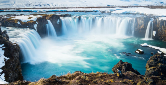 Reisebild - Island Reise - Godafoss Wasserfall