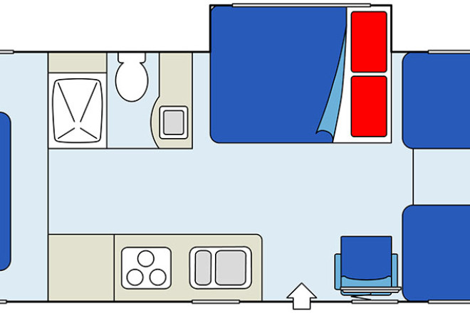 CanaDream RV MHA Maxi Motorhome Innenansicht bei Nacht Foto des Modells - CanaDream RV MHA Maxi Motorhome Innenansicht bei Nacht