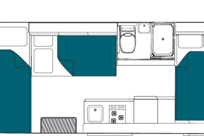 Maui River Floorplan Nacht Foto des Modells - Maui River Floorplan Nacht