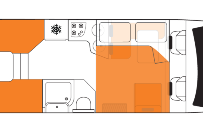 Foto des Modells - Britz Wanderer Floorplan Nacht