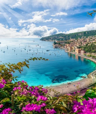 Reisebild - luftbild cote d azur