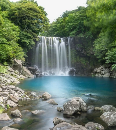 Jeju Wasserfall Foto 4 Jeju Wasserfall