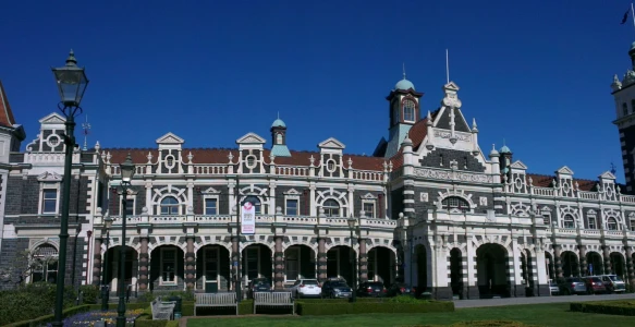 Neuseeland Reise - Bahnhof Dunedin Reisebild - Neuseeland Reise - Bahnhof Dunedin