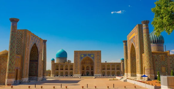 Usbekistan Reise - Registan-Platz in Samarkand Reisebild - Usbekistan Reise - Registan-Platz in Samarkand