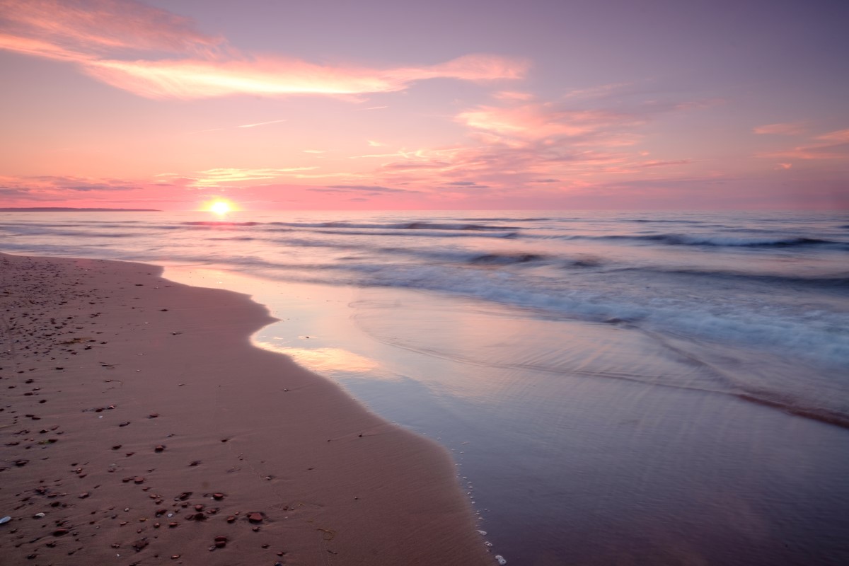 Sonnenuntergang am Strand