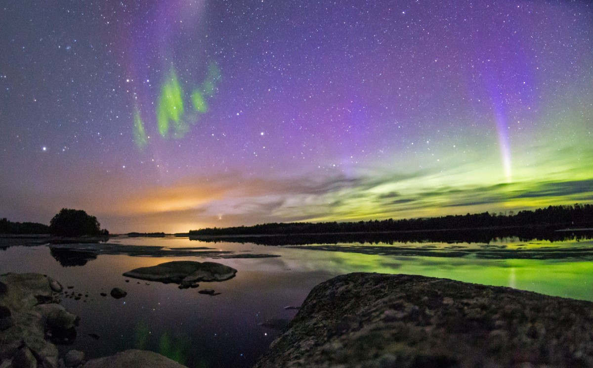 Nordlichter im Voyageurs Nationalpark