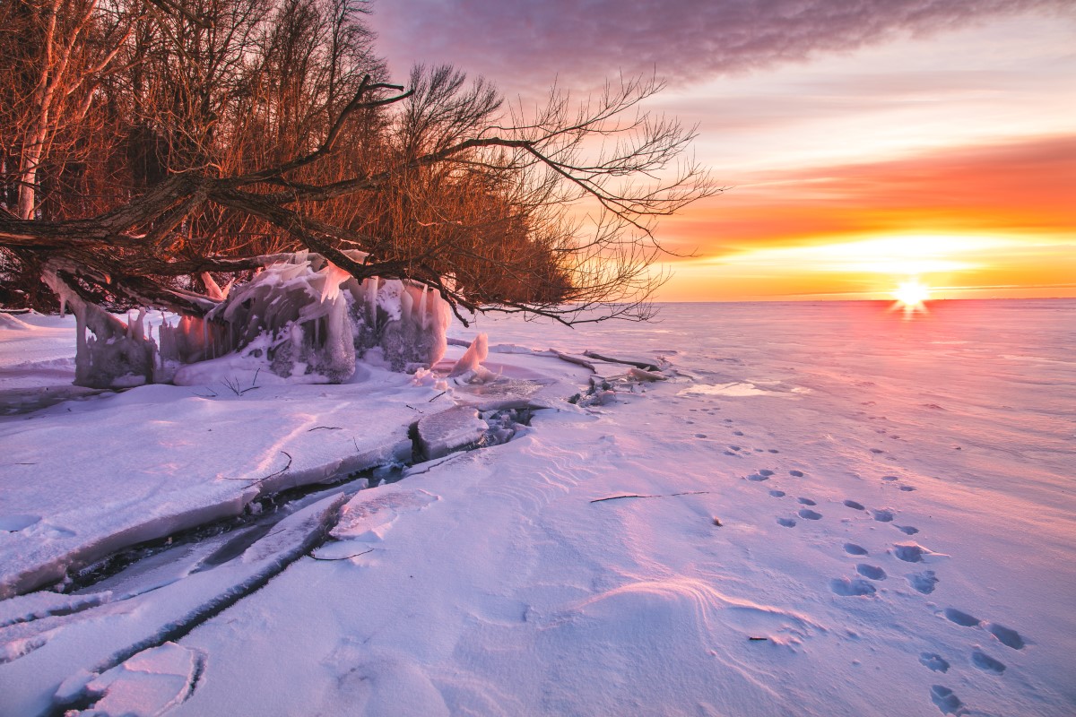 Lake Winnebago im Winter